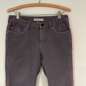 BACKCOUNTRY Women’s 8 Skinny Fit Outdoor Pants Hiking Zipper Ankles Gray Cotton